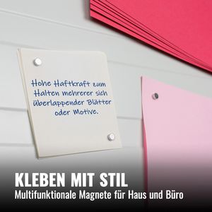 Produktbild für Magnete Poppstar 1010913 N35 silber, Neodym Magnet
