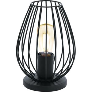 Tischlampe Eglo Newton, schwarz mit E27-Fassung