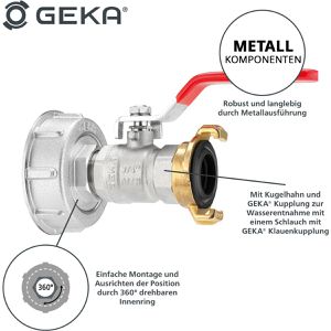 Produktbild für IBC-Adapter GEKA 30.0045.8, aus Messing