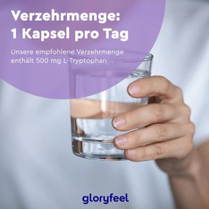 Produktbild für Aminosäuren gloryfeel L-Tryptophan, 240 Kapseln