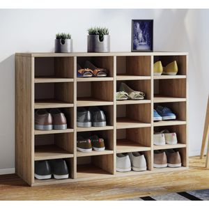 Produktbild für Schuhregal VCM Hinsol L, aus Holz