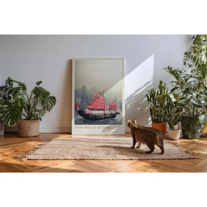 Produktbild für Wandbild Sinus-Art Past Meets Future
