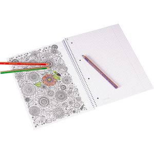Produktbild für Collegeblock Brunnen ZENart, Floral, 10-67 428, A4
