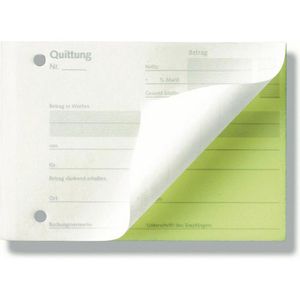 Produktbild für Quittungsblock Stylex 40084, MwSt. separat