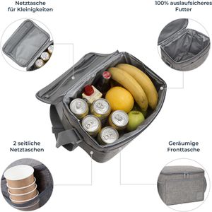 Produktbild für Kühltasche Rivacase 5712, Torngat, grau, faltbar