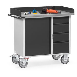 Produktbild für Werkstattwagen Fetra 12452-7016, Tragkraft 400 kg