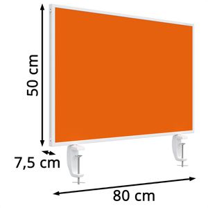Produktbild für Tischtrennwand Magnetoplan VarioPin, 1108044, orange