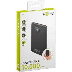 Produktbild für Powerbank Goobay 65868 Kompakt, 10000mAh