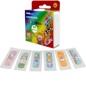 Pflaster WUNDmed Kunterbunt Pflasterbox, 50 Strips