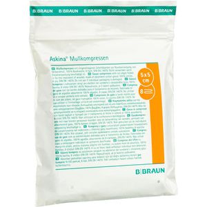 Produktbild für Mullkompressen B.Braun Askina, aus Baumwolle, steril