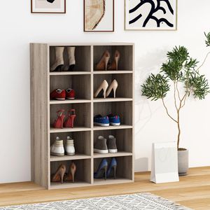 Produktbild für Schuhregal VCM Hinsol M, aus Holz