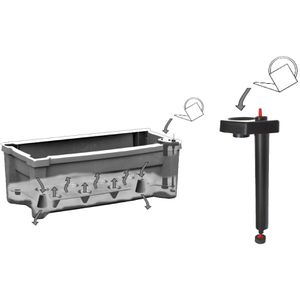 Produktbild für Pflanzkasten KHW Calypso 37395 anthrazit