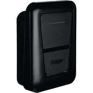 Produktbild für Wallbox Hager witty plus XVL122S, anthrazit