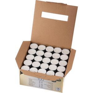 Produktbild für Teelichter Papstar 82674, weiß