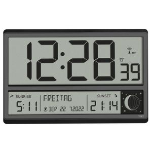 Produktbild für Wanduhr TFA 60.4524 XL, Kunststoff, digital, Funkuhr