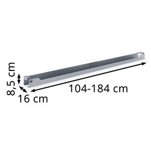 Produktbild für Kabelwanne Actiforce Stretch 10000606, silber