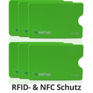 Produktbild für Kreditkartenhülle WallTrust 931771, grün