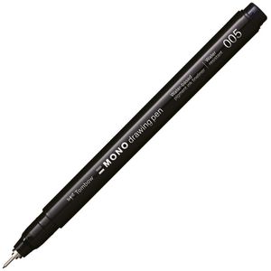 Produktbild für Fineliner Tombow Mono drawing pen 005, schwarz