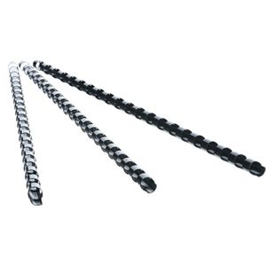 Produktbild für Plastikbinderücken Peach PB420-02, schwarz, für A4