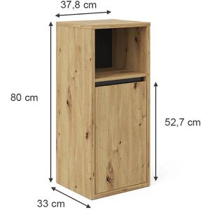 Produktbild für Bad-Hängeschrank Vicco Viola, artisan eiche