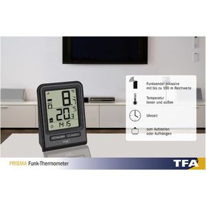 Produktbild für Thermometer TFA 30.3063.01, PRISMA, mit LC-Display, digital