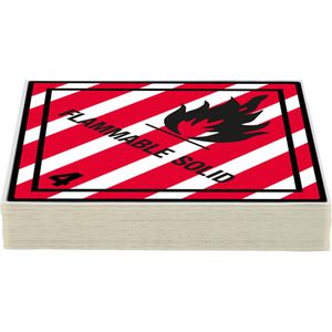 Produktbild für Gefahrgutaufkleber Boxlab Gefahrzettel, Klasse 4.1