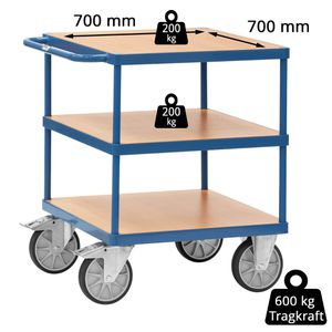 Produktbild für Tischwagen Fetra 2417, aus Metall &amp; Holz