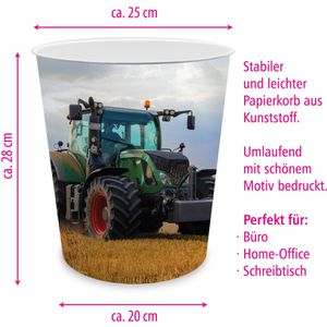 Produktbild für Papierkorb itenga 33106027, Traktor