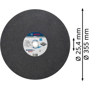 Produktbild für Trennscheibe Bosch PRO Metal, 2608601238, Bohrungs-Ø 25,4 mm