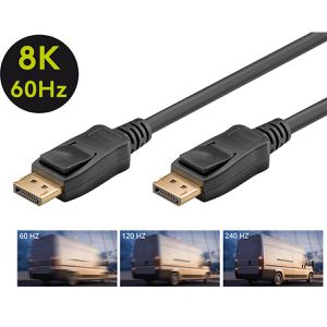 Produktbild für Displayport-Kabel Goobay 74779, 8K UHD, DP 1.4