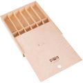 Koh-I-Noor Holzkiste 9480, 12 Fächer, Holz, mit Schiebedeckel, braun, 37 x 28 x 3,5 cm