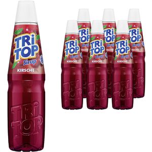 TRiTOP Sirup Kirsche, für ca. 29L Fertiggetränk, je 600ml, 6 Flaschen