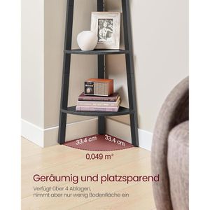Produktbild für Bücherregal Vasagle LLS034B22, schwarz