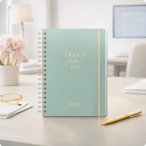 Produktbild für Lehrerkalender Häfft Green Canvas, Schuljahr 2026/2027