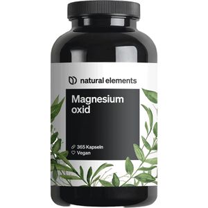 Produktbild für Magnesium natural-elements Oxid, 365 Kapseln