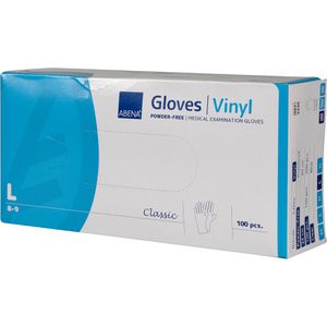 Produktbild für Einmalhandschuhe Abena Classic, transparent, 100 Stück