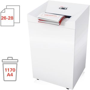 Produktbild für Aktenvernichter HSM Pure 630, 2360111, weiß, mit Rollen