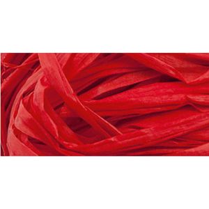 Produktbild für Geschenkband Folia Raffia Naturbast 50g, hochrot