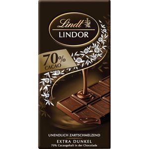 Tafelschokolade Lindt Lindor Dunkel