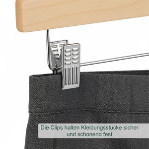 Produktbild für Hosenbügel Relaxdays 10029411126, aus Holz