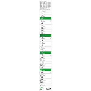 Produktbild für Streifenkalender Korsch 258227, Praktika Grün Recycling XXL