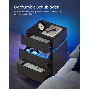 Produktbild für Nachttisch Vasagle LET630T56, schwarz