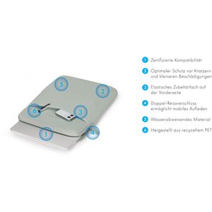 Produktbild für Laptophülle Dicota Eco Slim S, bis 13 Zoll