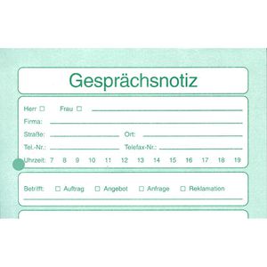 Produktbild für Gesprächsnotiz Böttcher-AG A5
