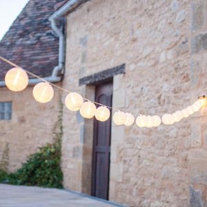 Lichterkette lights4fun Lampion, für Innen und Außen