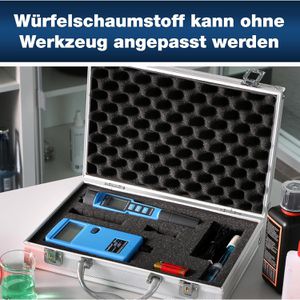 Produktbild für Transportkoffer PeakTech P 7255, abschließbar, aus Aluminium