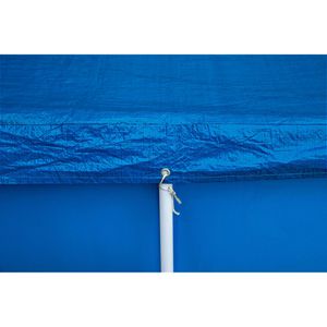 Produktbild für Poolabdeckung Bestway 58103, aus PE, blau, mit Spannseil