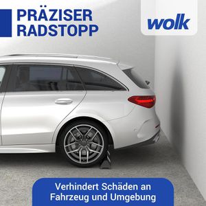 Produktbild für Radstopper Wolk zum Schrauben oder Kleben