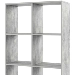 Produktbild für Bücherregal Vicco Scutum, beton grau