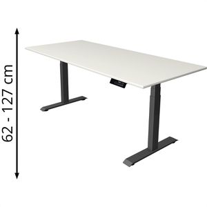 Schreibtisch Kerkmann Move 1 stable, weiß / anthrazit